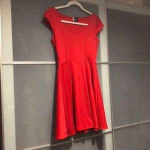 Red flirty dress
